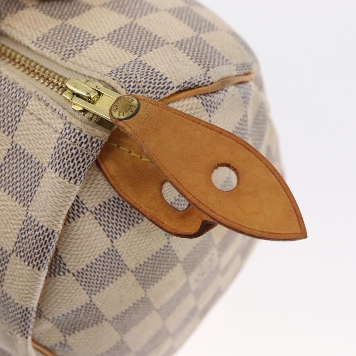 LOUIS VUITTON Damier Azur Speedy 25 Hand Bag N41534 LV Auth 156058
