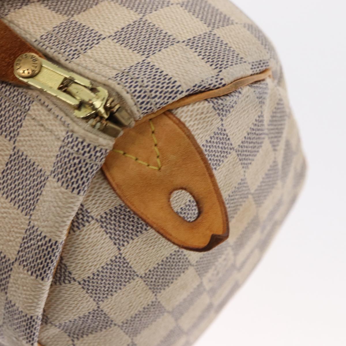 LOUIS VUITTON Damier Azur Speedy 25 Hand Bag N41534 LV Auth 156058