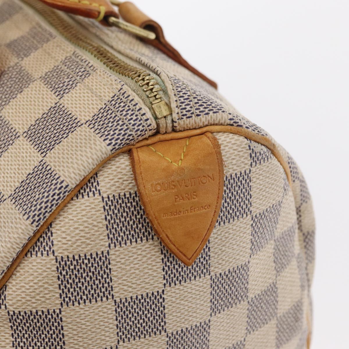 LOUIS VUITTON Damier Azur Speedy 25 Hand Bag N41534 LV Auth 156058