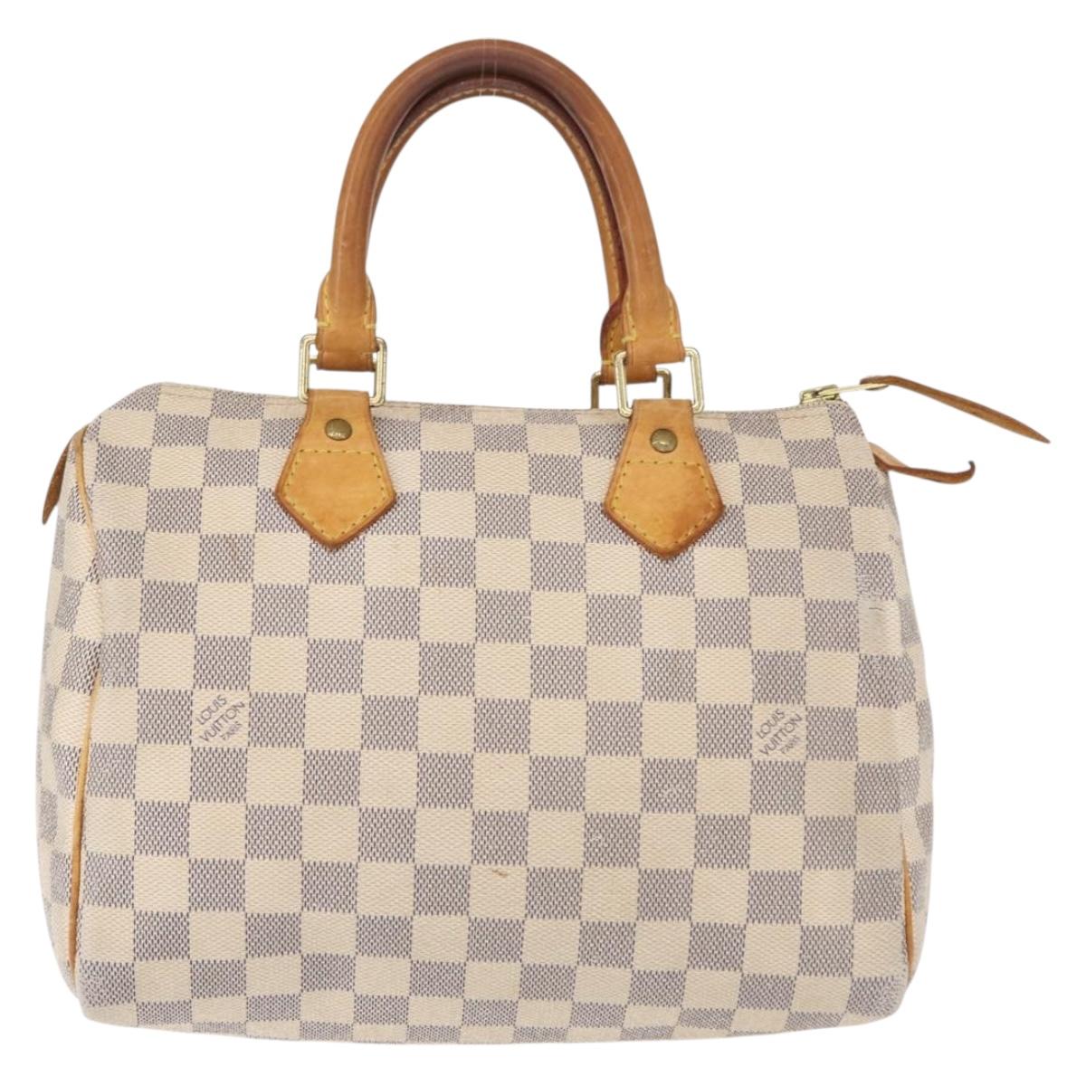 LOUIS VUITTON Damier Azur Speedy 25 Hand Bag N41534 LV Auth 156058