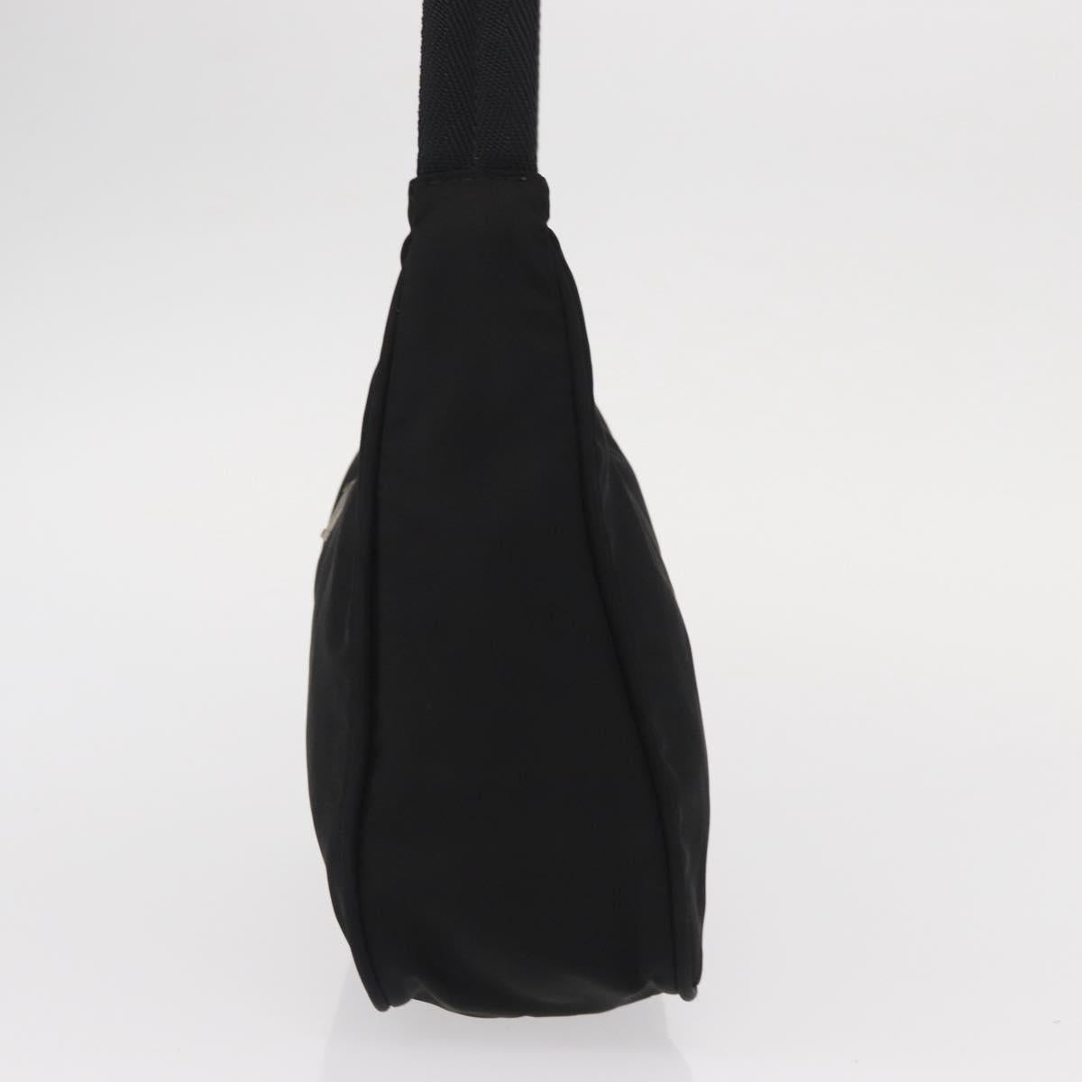 PRADA Hand Bag Nylon Black Auth 156063
