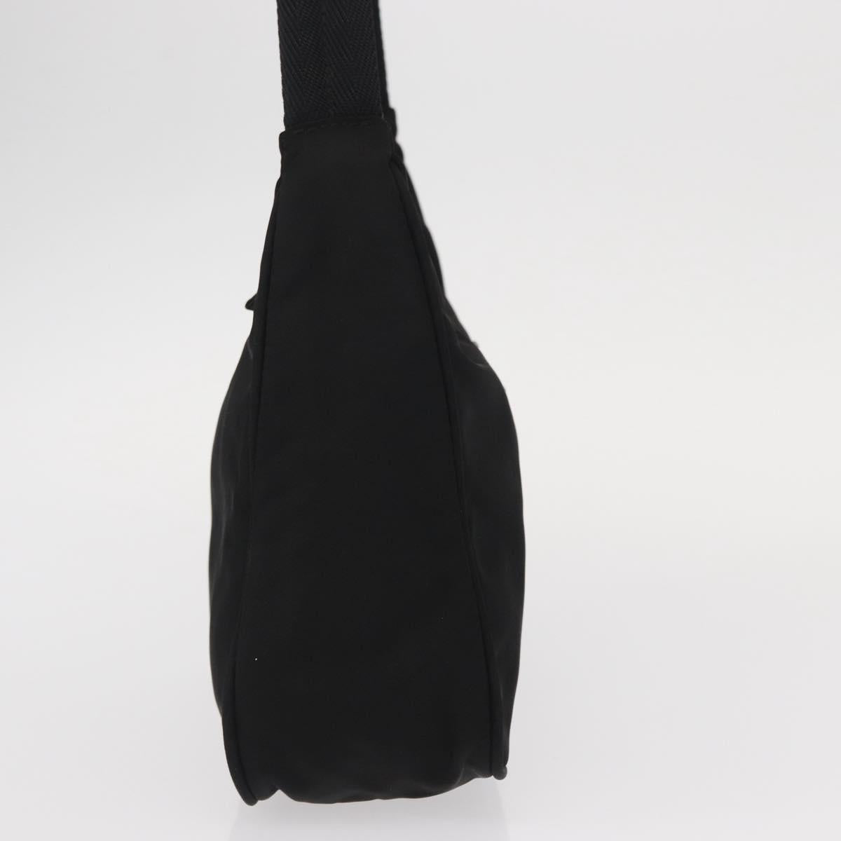 PRADA Hand Bag Nylon Black Auth 156063