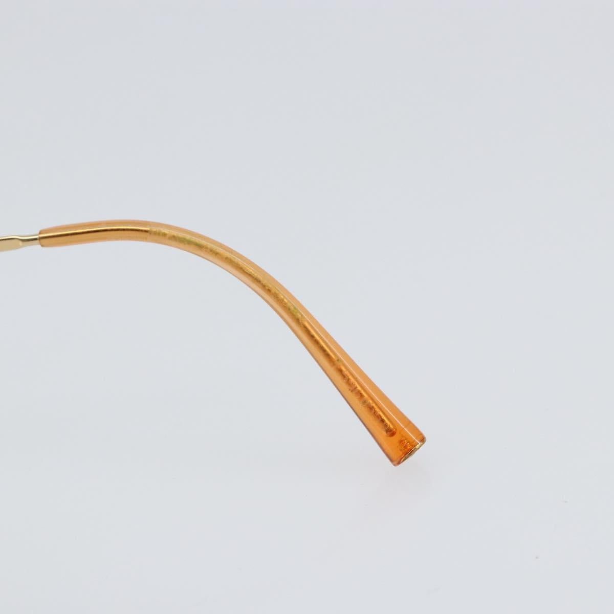 CHANEL COCO Mark Sunglasses metal Gold Tone 4017-D CC Auth 156067