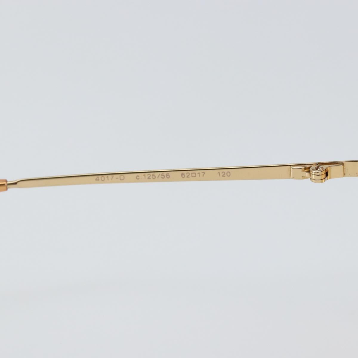 CHANEL COCO Mark Sunglasses metal Gold Tone 4017-D CC Auth 156067