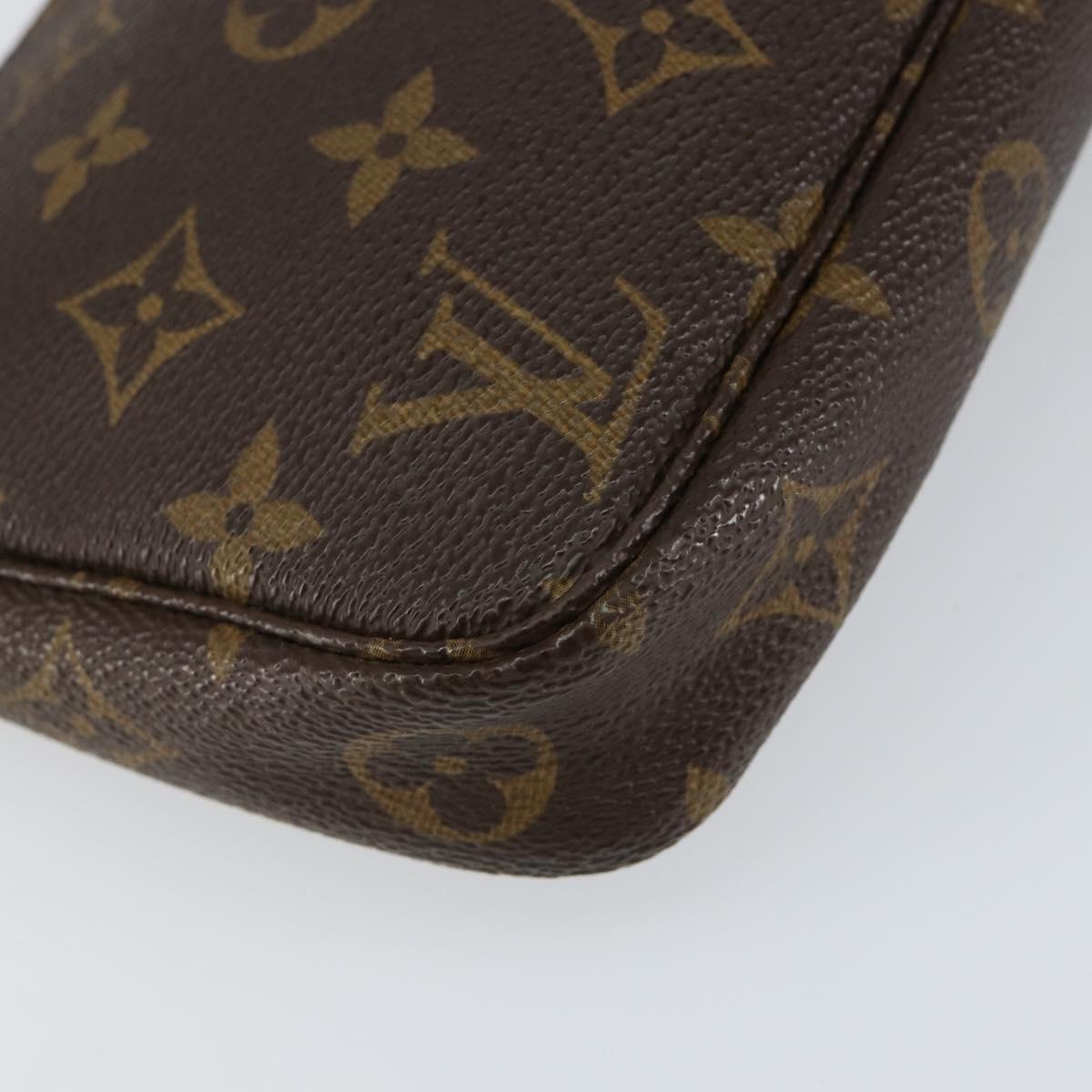 LOUIS VUITTON Monogram Pochette Accessoires Pouch M51980 LV Auth 156070