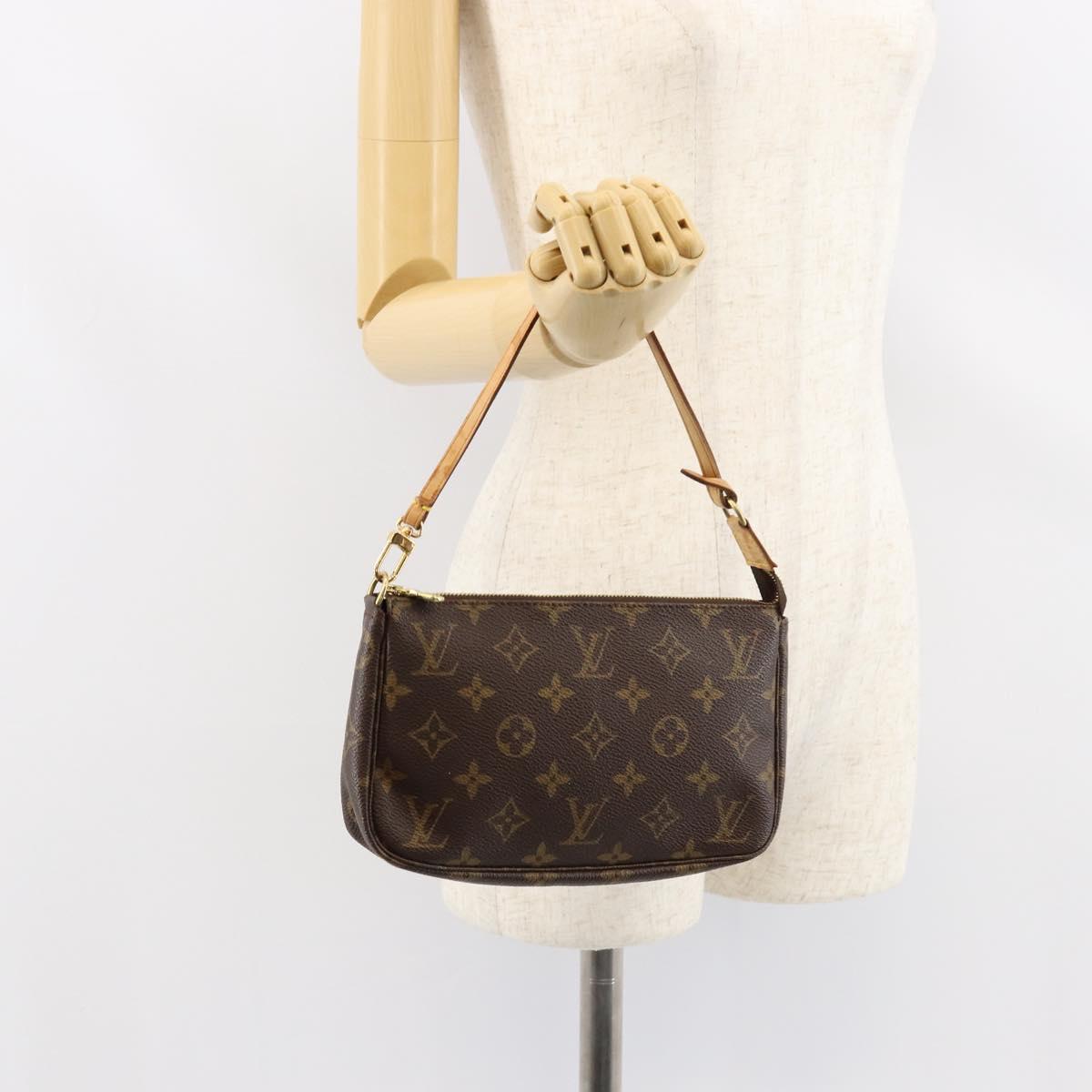LOUIS VUITTON Monogram Pochette Accessoires Pouch M51980 LV Auth 156071