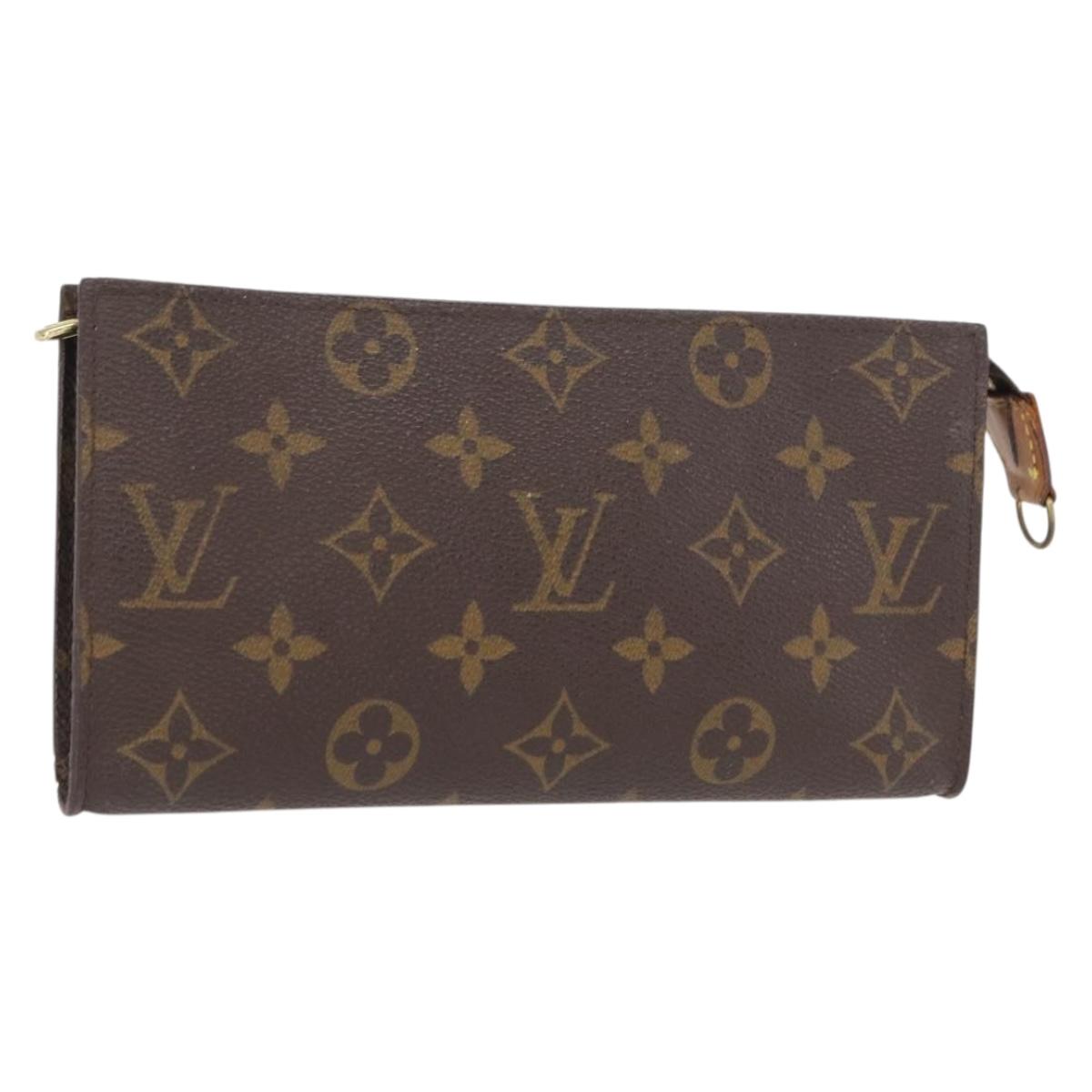 LOUIS VUITTON Monogram Bucket GM Accessory Pouch LV Auth 156073