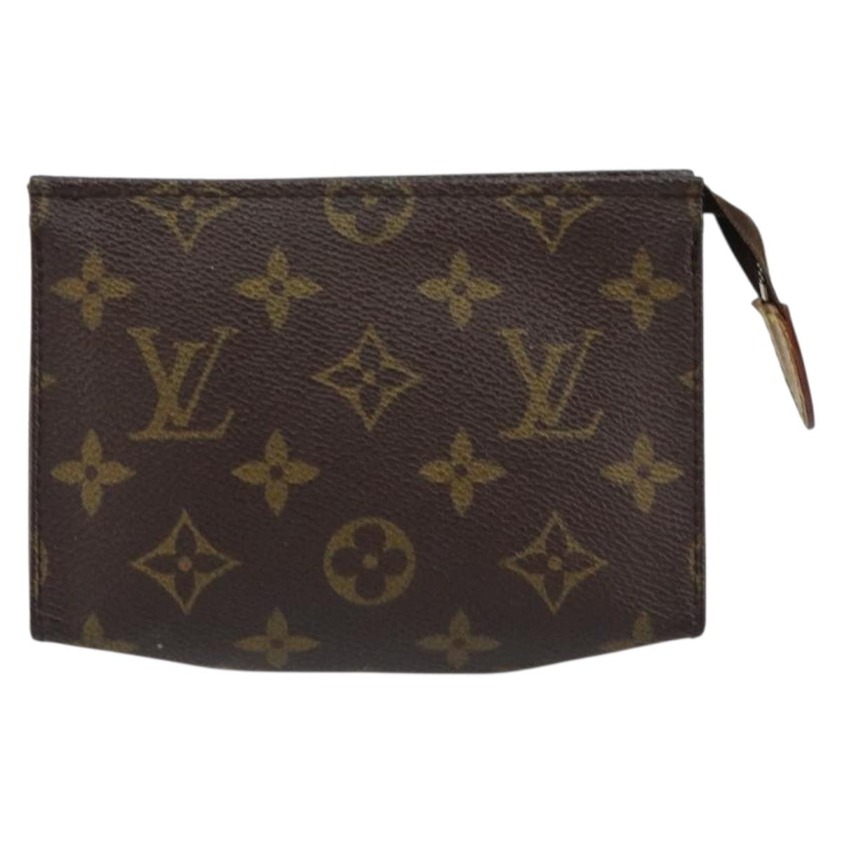 LOUIS VUITTON Monogram Poche Toilette 15 Pouch M47546 LV Auth 156074
