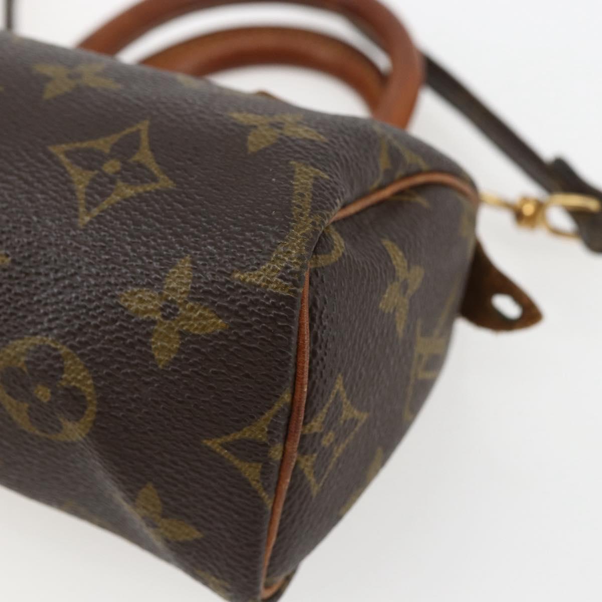 LOUIS VUITTON Monogram Mini Speedy Hand Bag M41534 LV Auth 156075