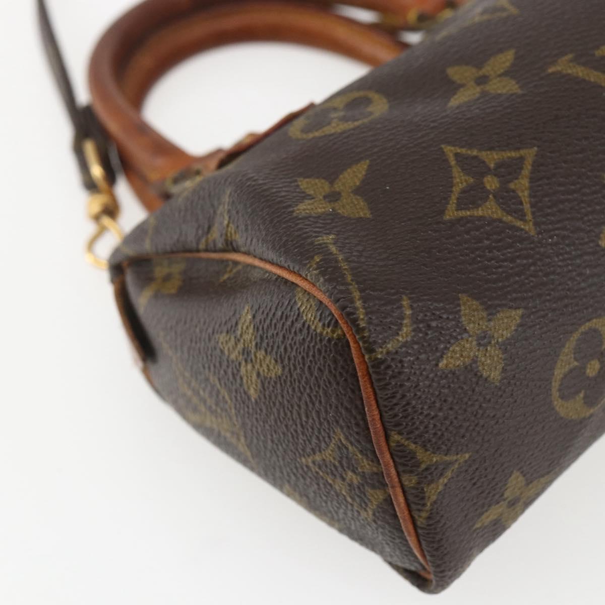 LOUIS VUITTON Monogram Mini Speedy Hand Bag M41534 LV Auth 156075