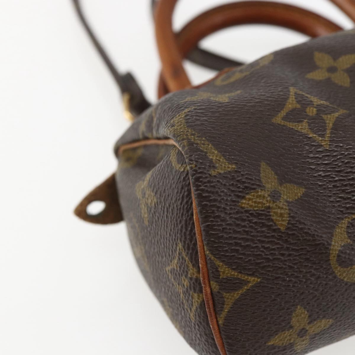 LOUIS VUITTON Monogram Mini Speedy Hand Bag M41534 LV Auth 156075