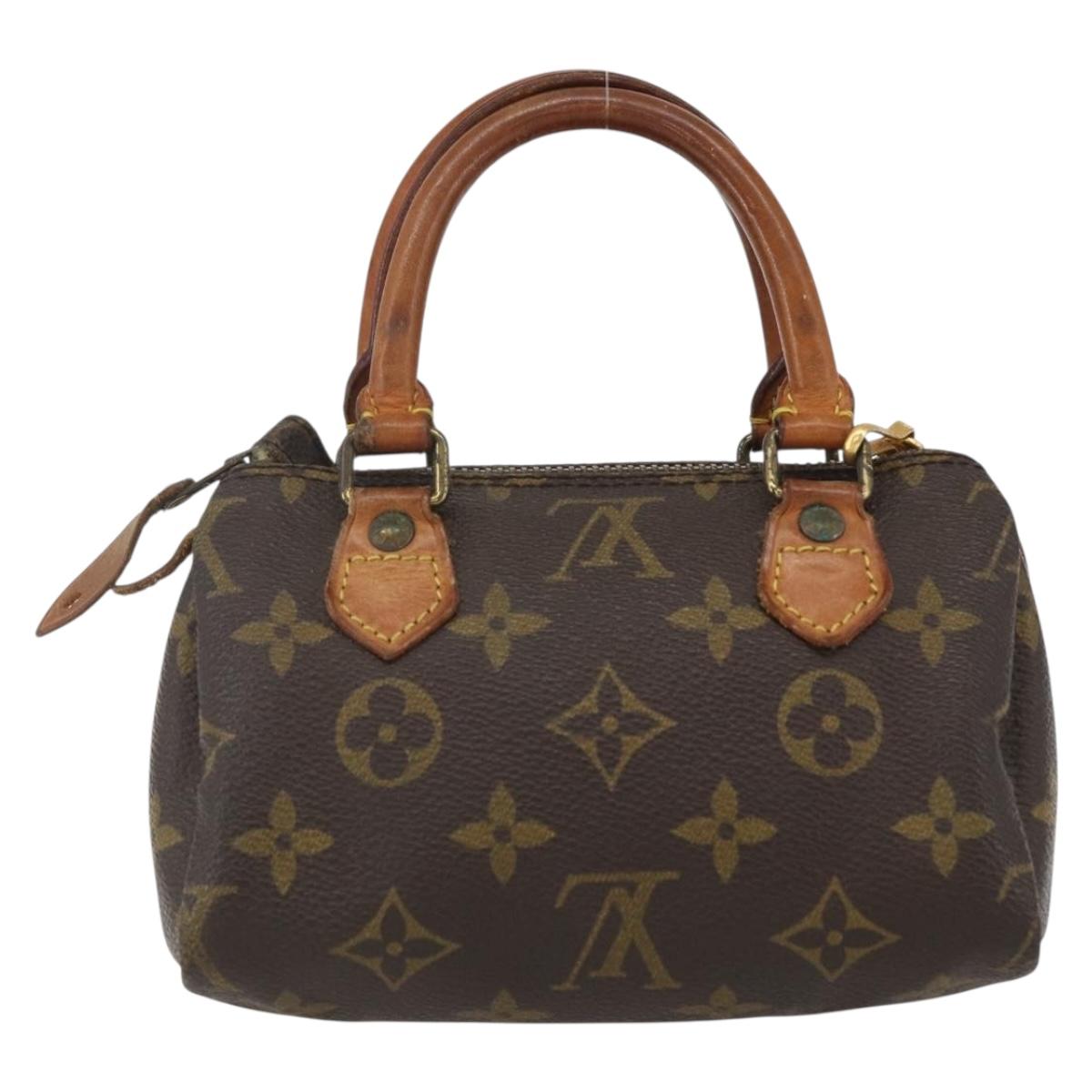 LOUIS VUITTON Monogram Mini Speedy Hand Bag M41534 LV Auth 156075