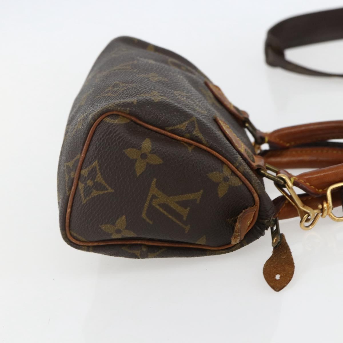 LOUIS VUITTON Monogram Mini Speedy Hand Bag M41534 LV Auth 156075