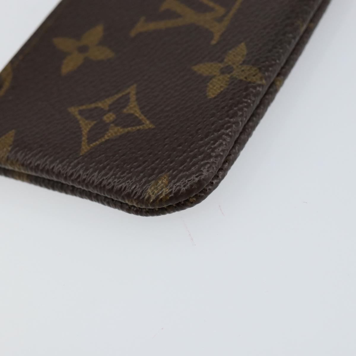 LOUIS VUITTON Monogram Pochette Cles Coin Purse M60033 LV Auth 156076