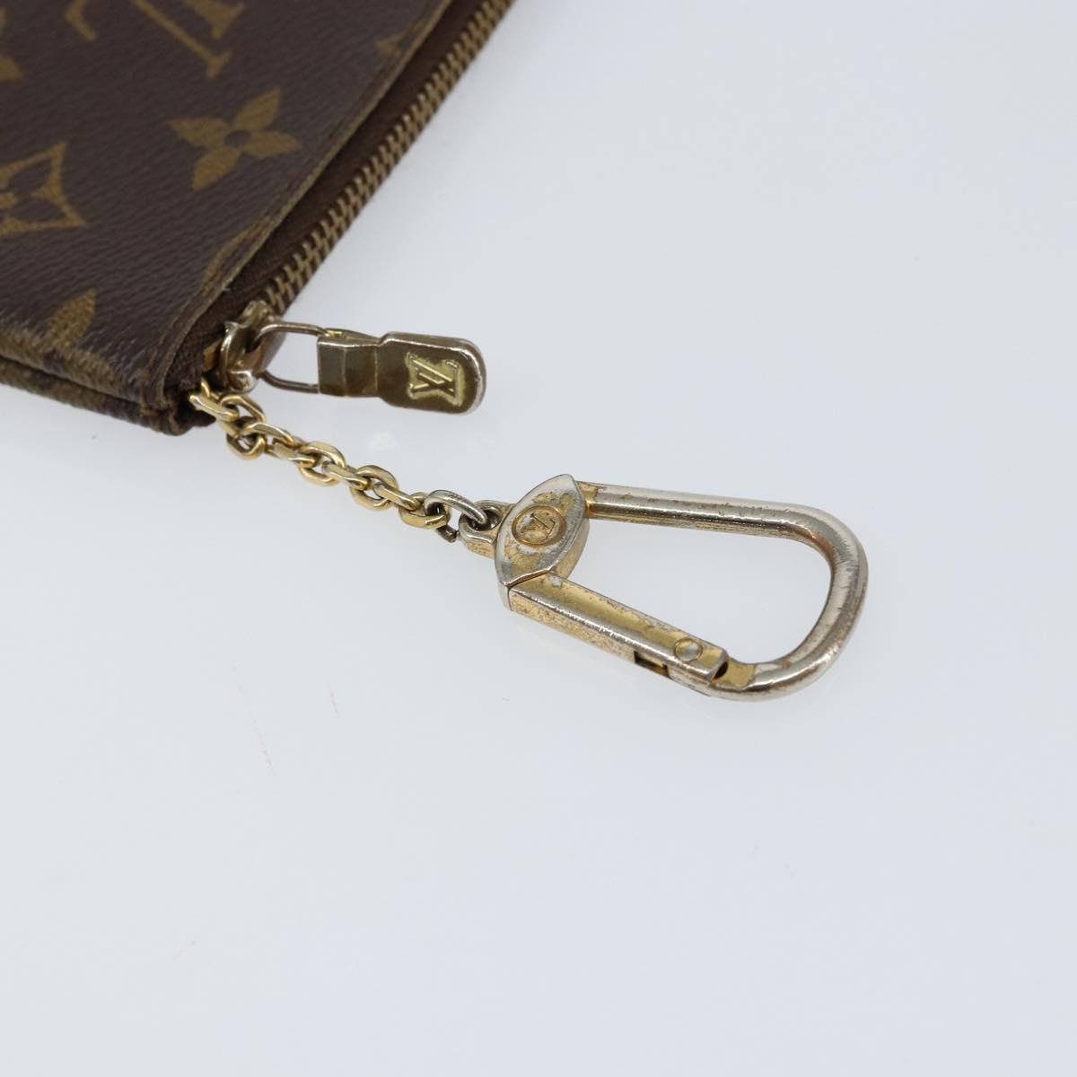 LOUIS VUITTON Monogram Pochette Cles Coin Purse M60033 LV Auth 156076