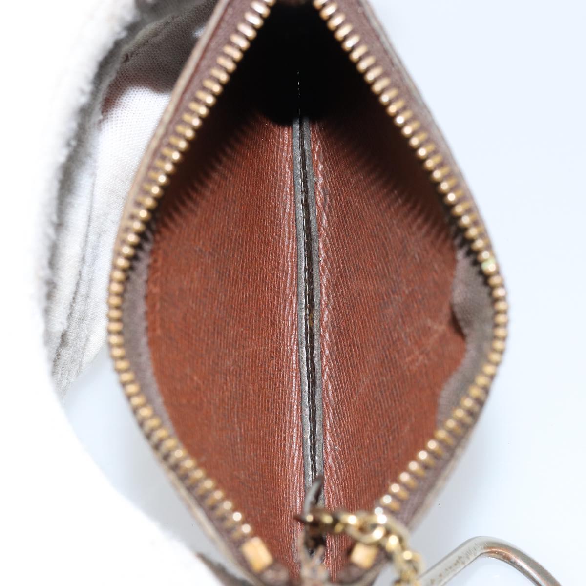 LOUIS VUITTON Monogram Pochette Cles Coin Purse M60033 LV Auth 156076