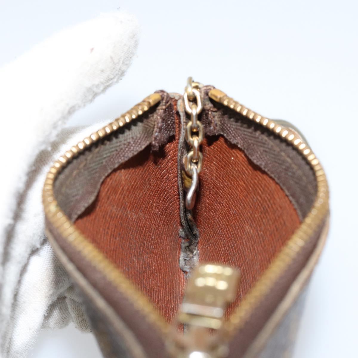 LOUIS VUITTON Monogram Pochette Cles Coin Purse M60033 LV Auth 156076