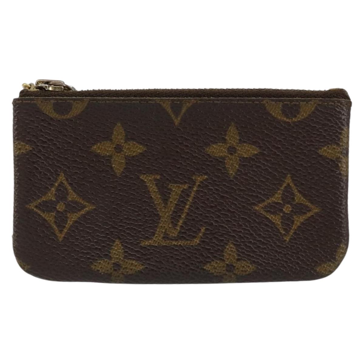 LOUIS VUITTON Monogram Pochette Cles Coin Purse M60033 LV Auth 156076