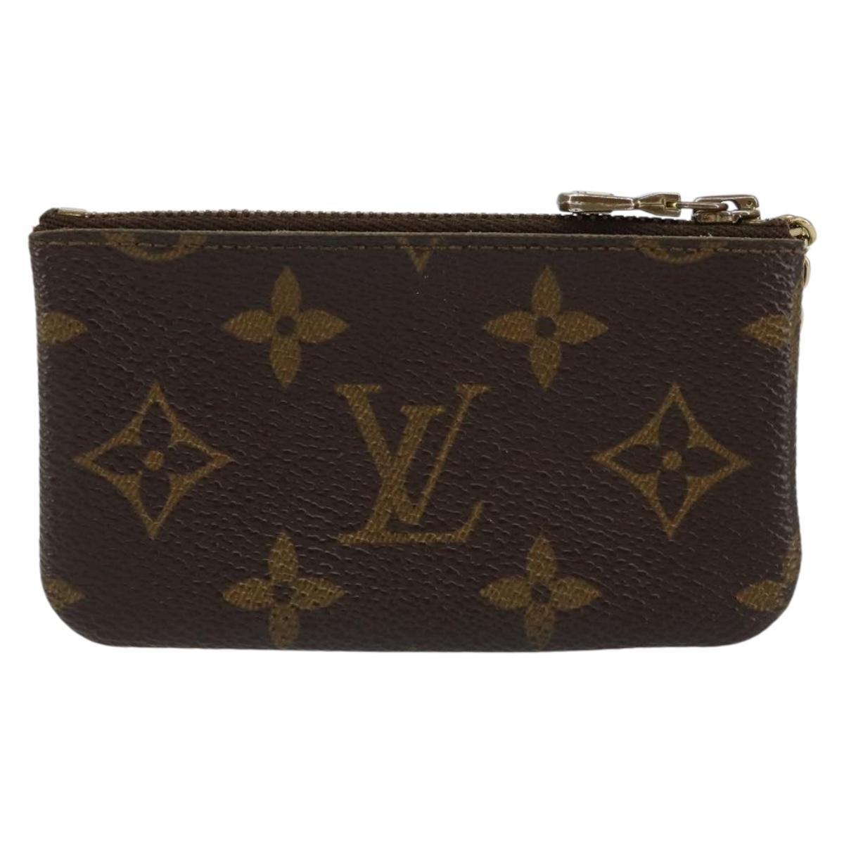 LOUIS VUITTON Monogram Pochette Cles Coin Purse M60033 LV Auth 156076