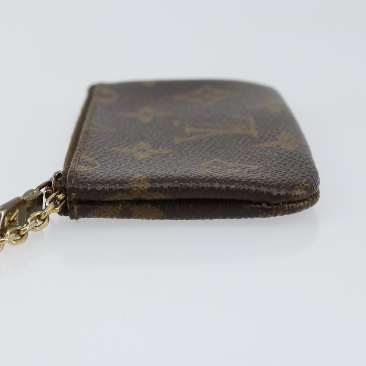 LOUIS VUITTON Monogram Pochette Cles Coin Purse M60033 LV Auth 156076