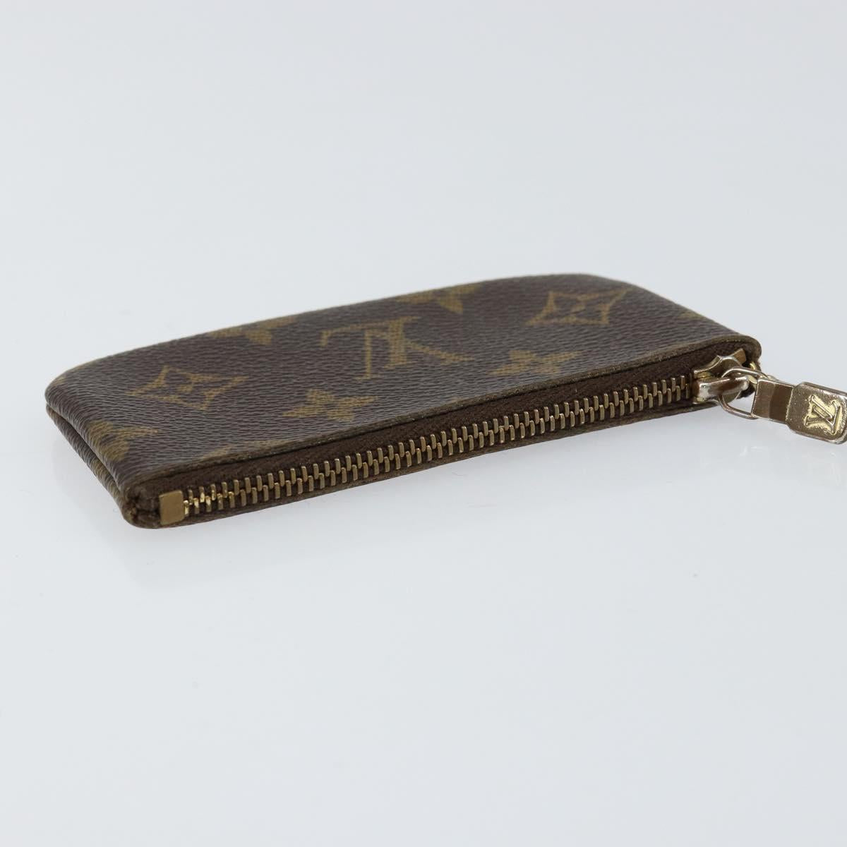 LOUIS VUITTON Monogram Pochette Cles Coin Purse M60033 LV Auth 156076