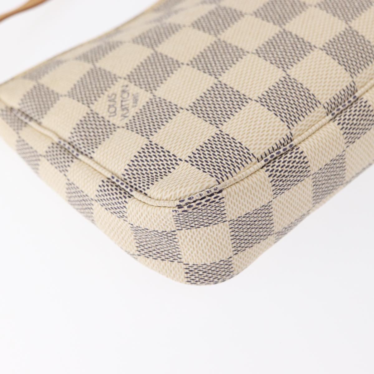 LOUIS VUITTON Damier Azur Pochette Accessoires Pouch N51986 LV Auth 156079