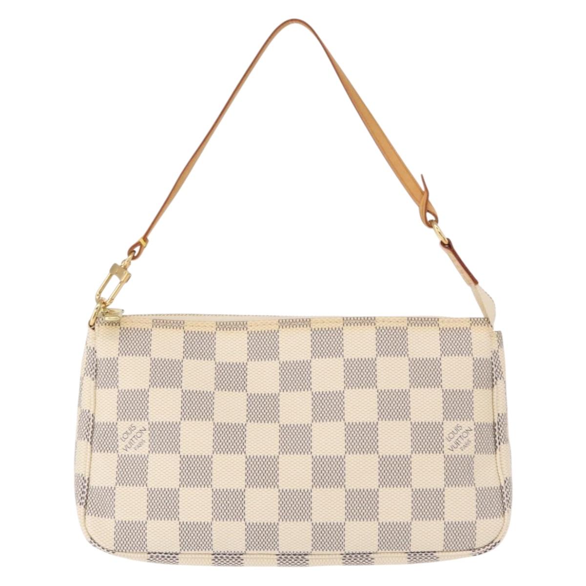 LOUIS VUITTON Damier Azur Pochette Accessoires Pouch N51986 LV Auth 156079