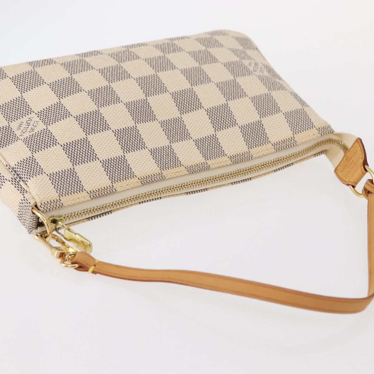 LOUIS VUITTON Damier Azur Pochette Accessoires Pouch N51986 LV Auth 156079