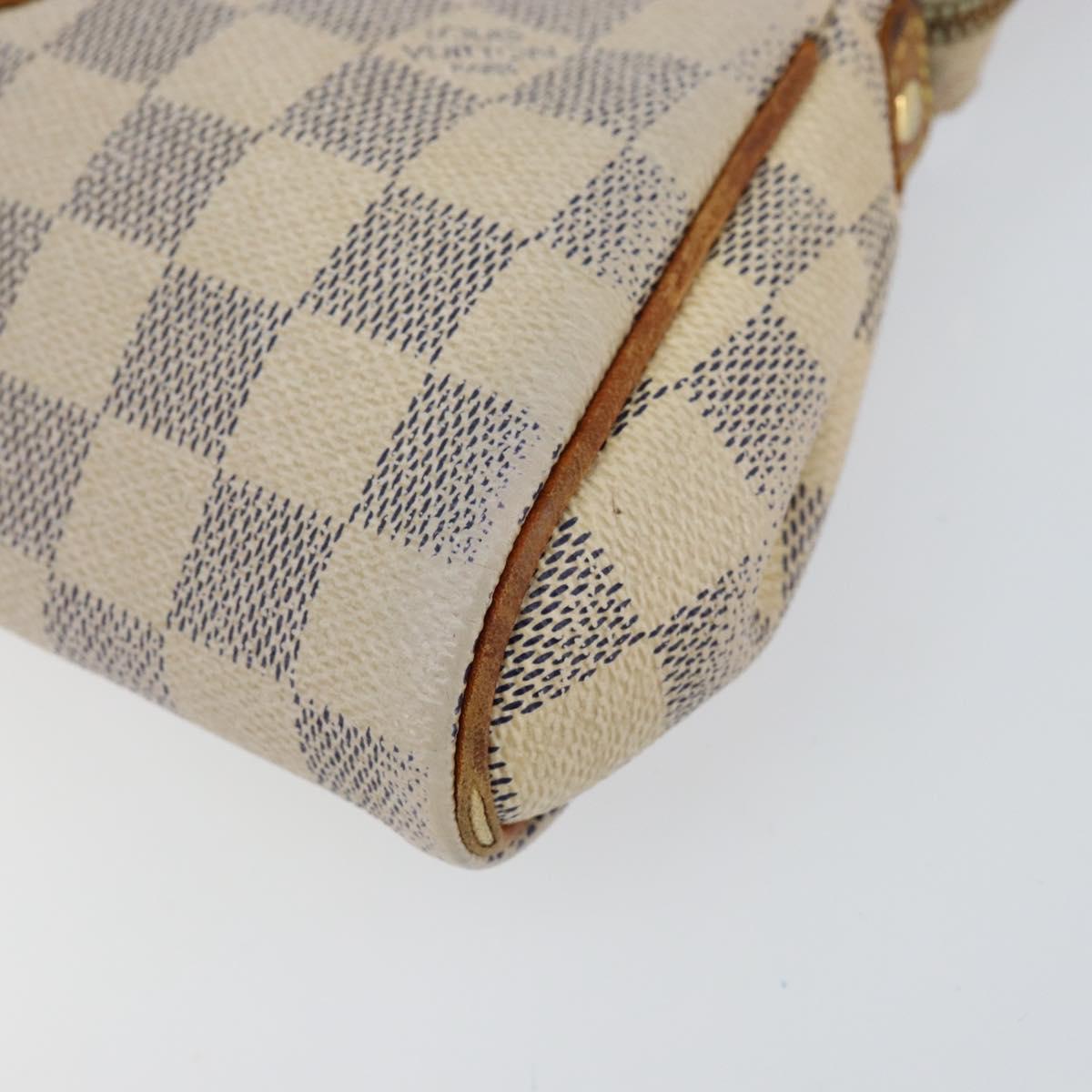 LOUIS VUITTON Damier Azur Eva Shoulder Bag 2way N55214 LV Auth 156080