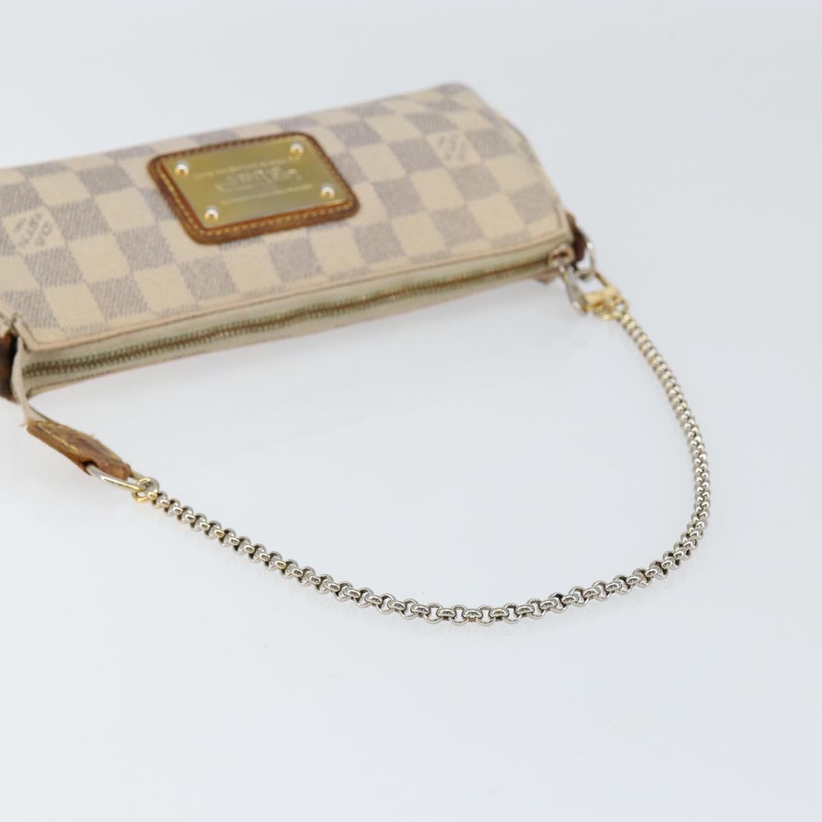 LOUIS VUITTON Damier Azur Eva Shoulder Bag 2way N55214 LV Auth 156080