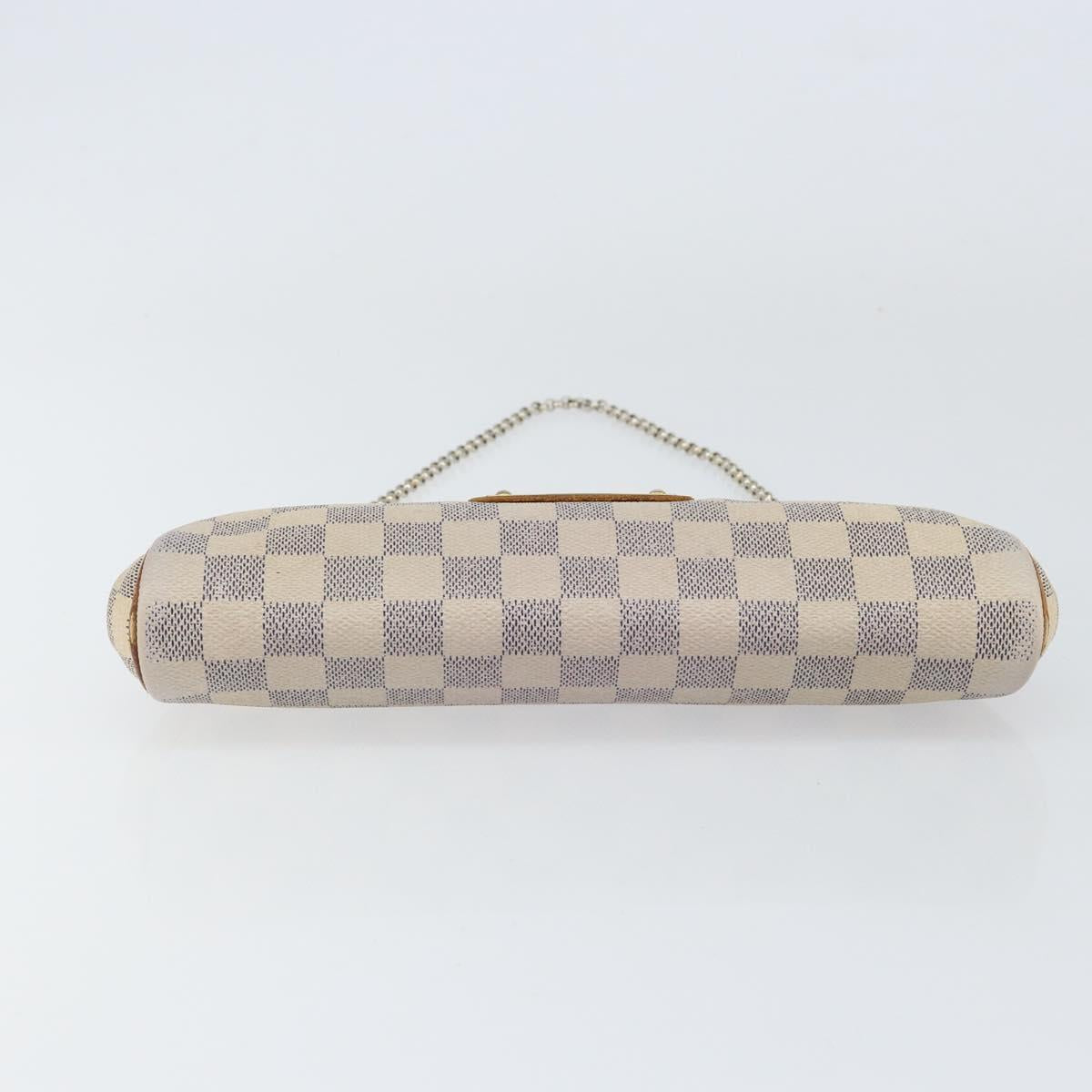 LOUIS VUITTON Damier Azur Eva Shoulder Bag 2way N55214 LV Auth 156080