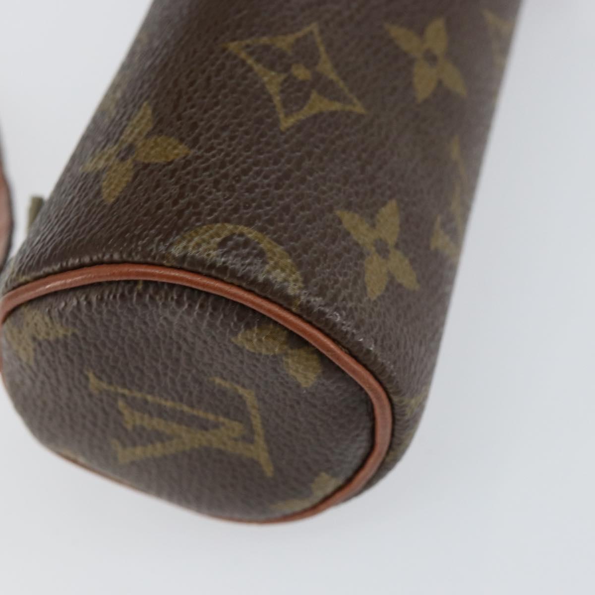 LOUIS VUITTON Monogram Papillon Pouch LV Auth 156082