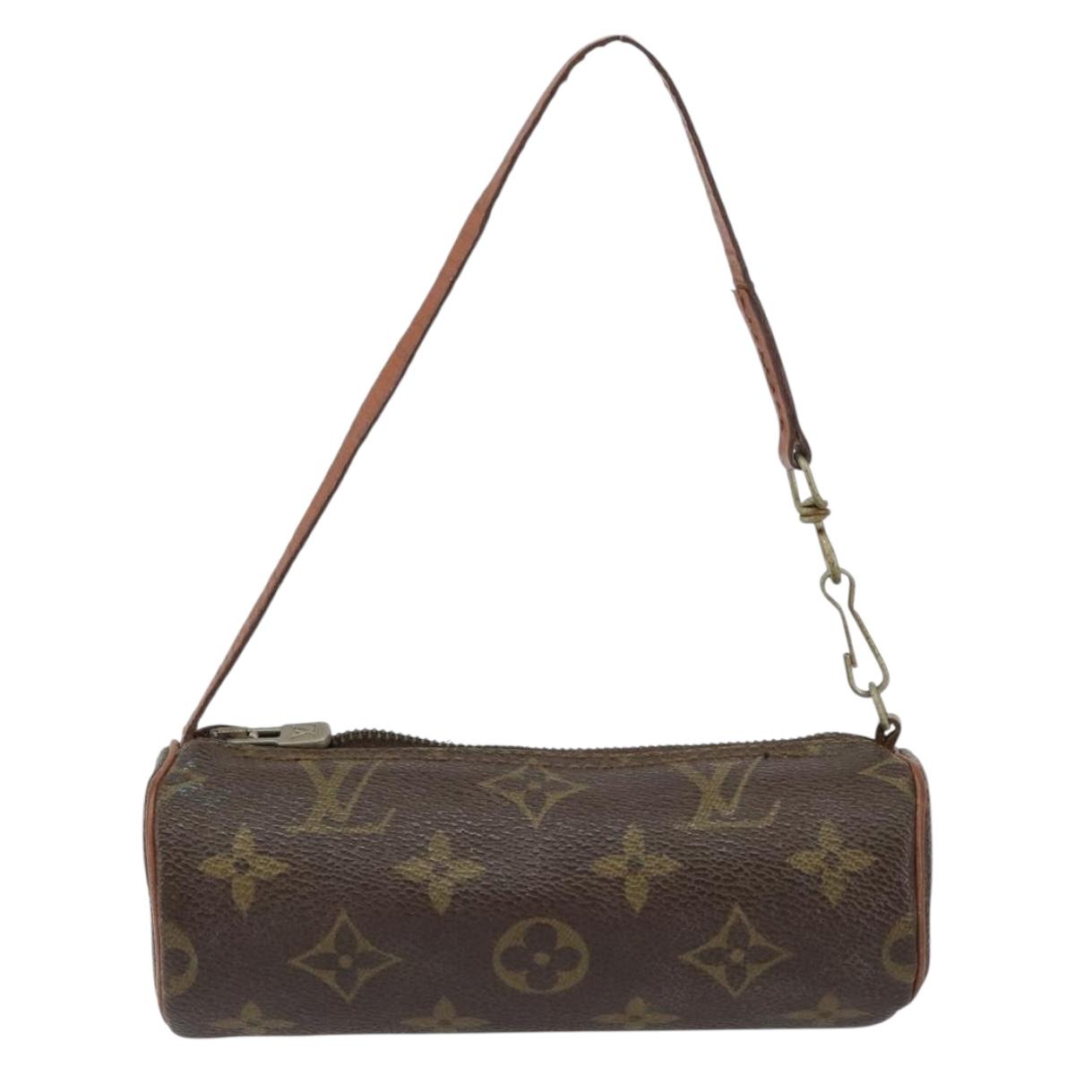 LOUIS VUITTON Monogram Papillon Pouch LV Auth 156082