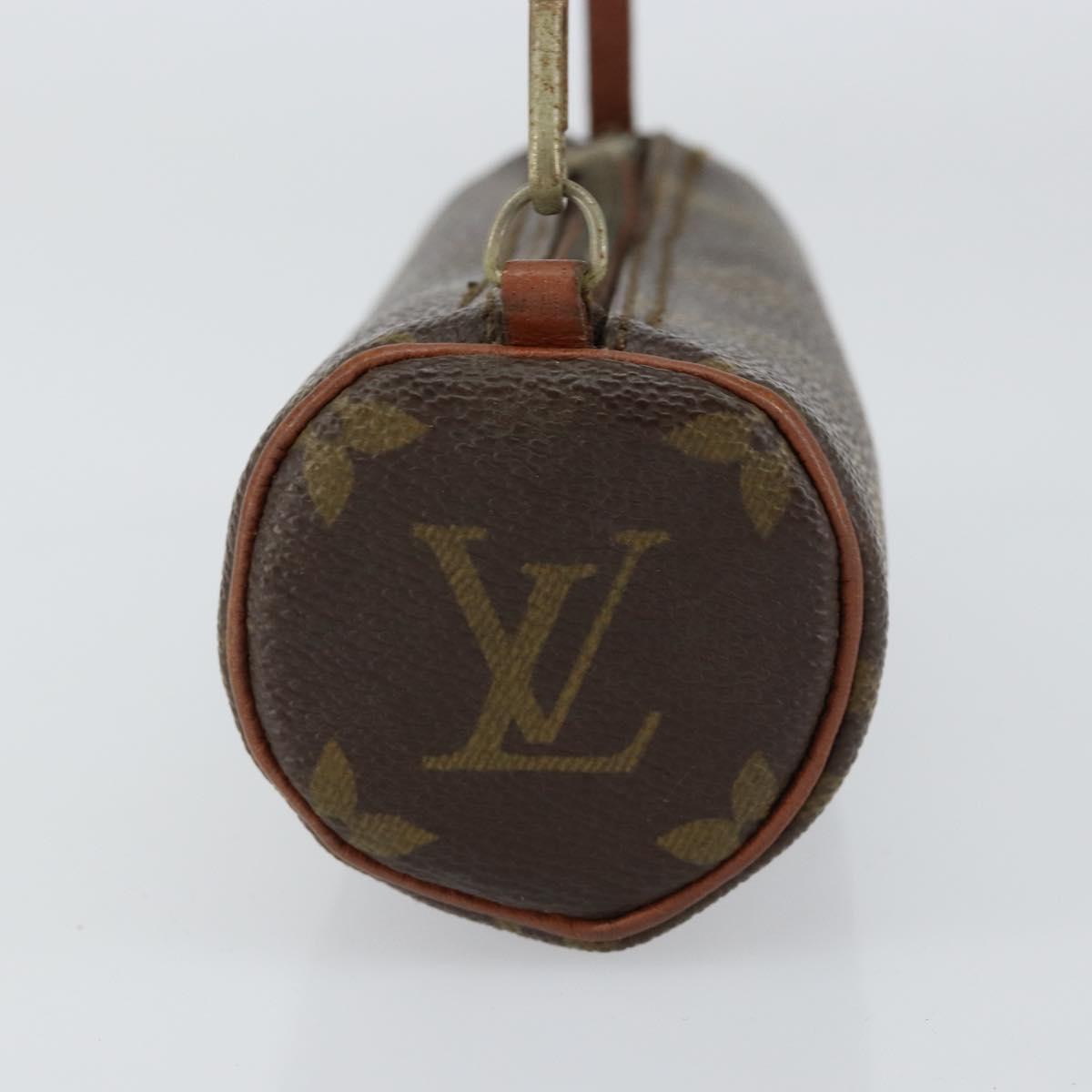 LOUIS VUITTON Monogram Papillon Pouch LV Auth 156082