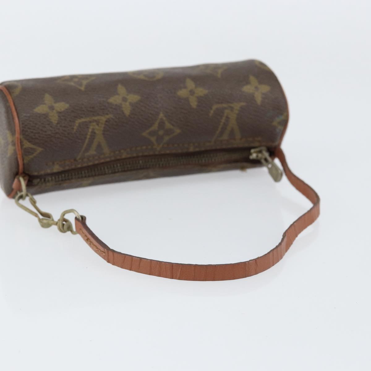 LOUIS VUITTON Monogram Papillon Pouch LV Auth 156082