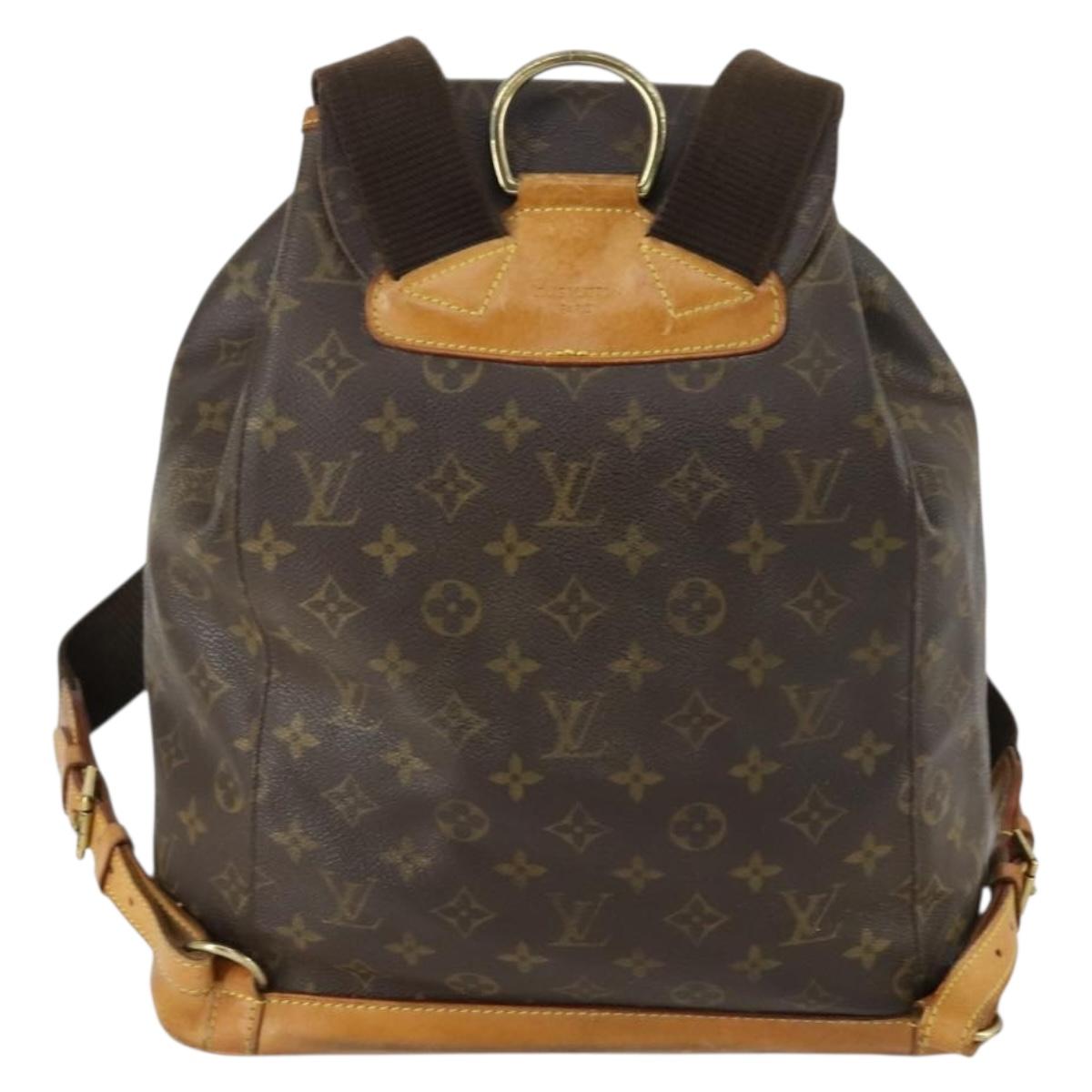 LOUIS VUITTON Monogram Montsouris GM Backpack M51135 LV Auth 156103