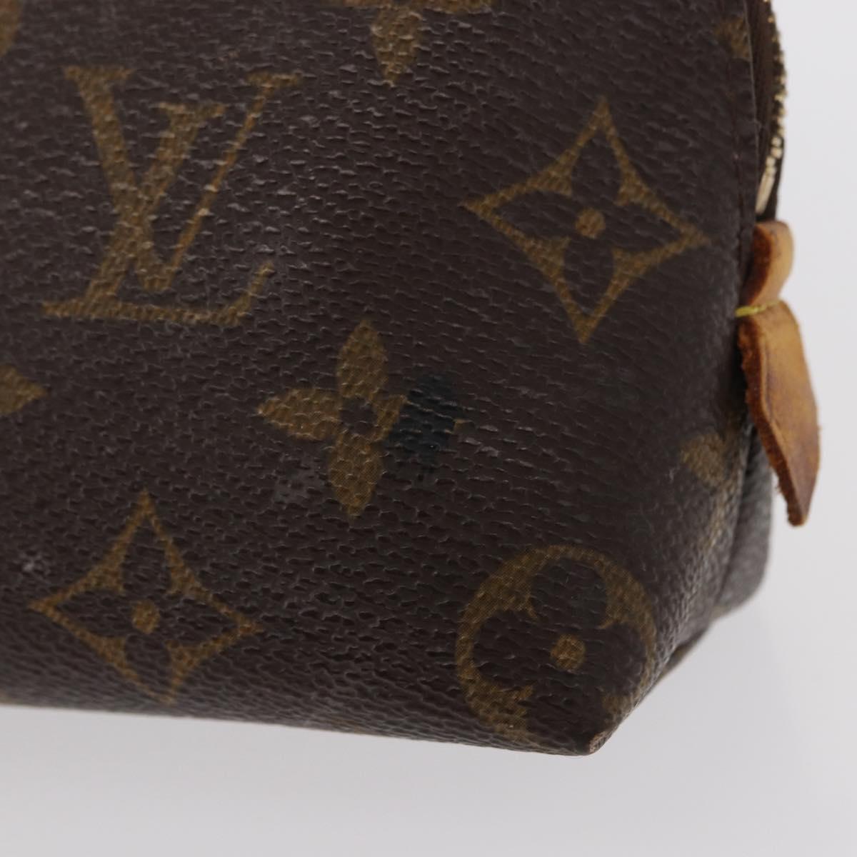 LOUIS VUITTON Monogram Pochette Cosmetic PM Pouch M43998 LV Auth 156105
