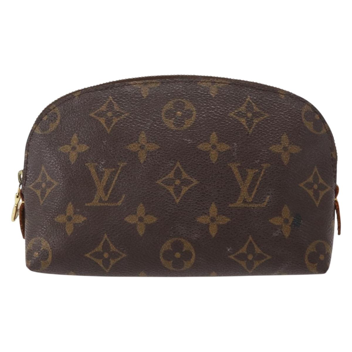 LOUIS VUITTON Monogram Pochette Cosmetic PM Pouch M43998 LV Auth 156105