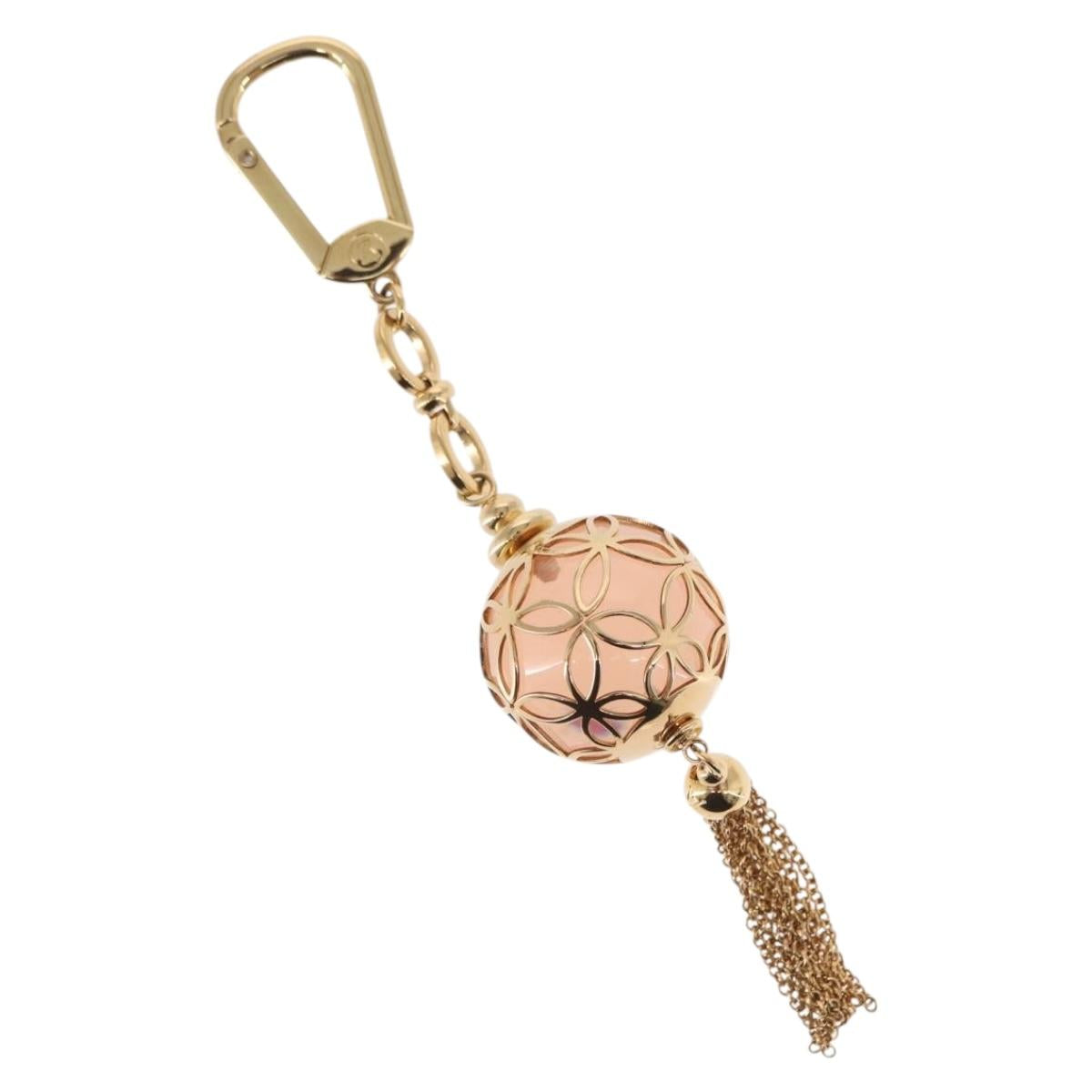 LOUIS VUITTON Porte Cles Ice Ball Bag Charm metal Gold M66779 LV Auth 156108M
