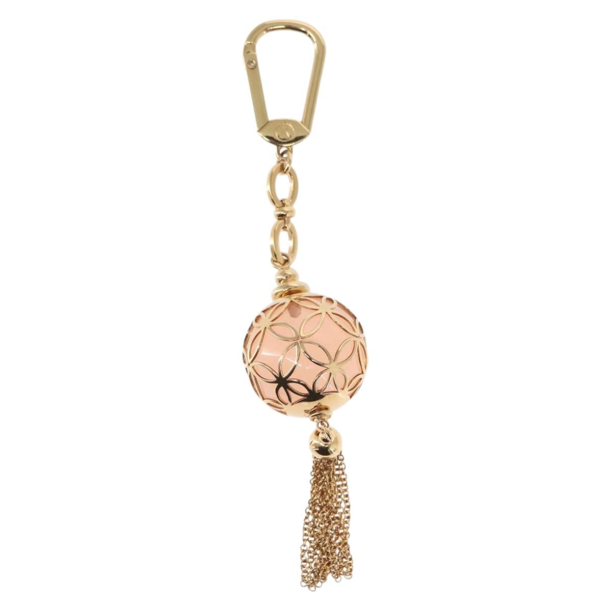 LOUIS VUITTON Porte Cles Ice Ball Bag Charm metal Gold M66779 LV Auth 156108M