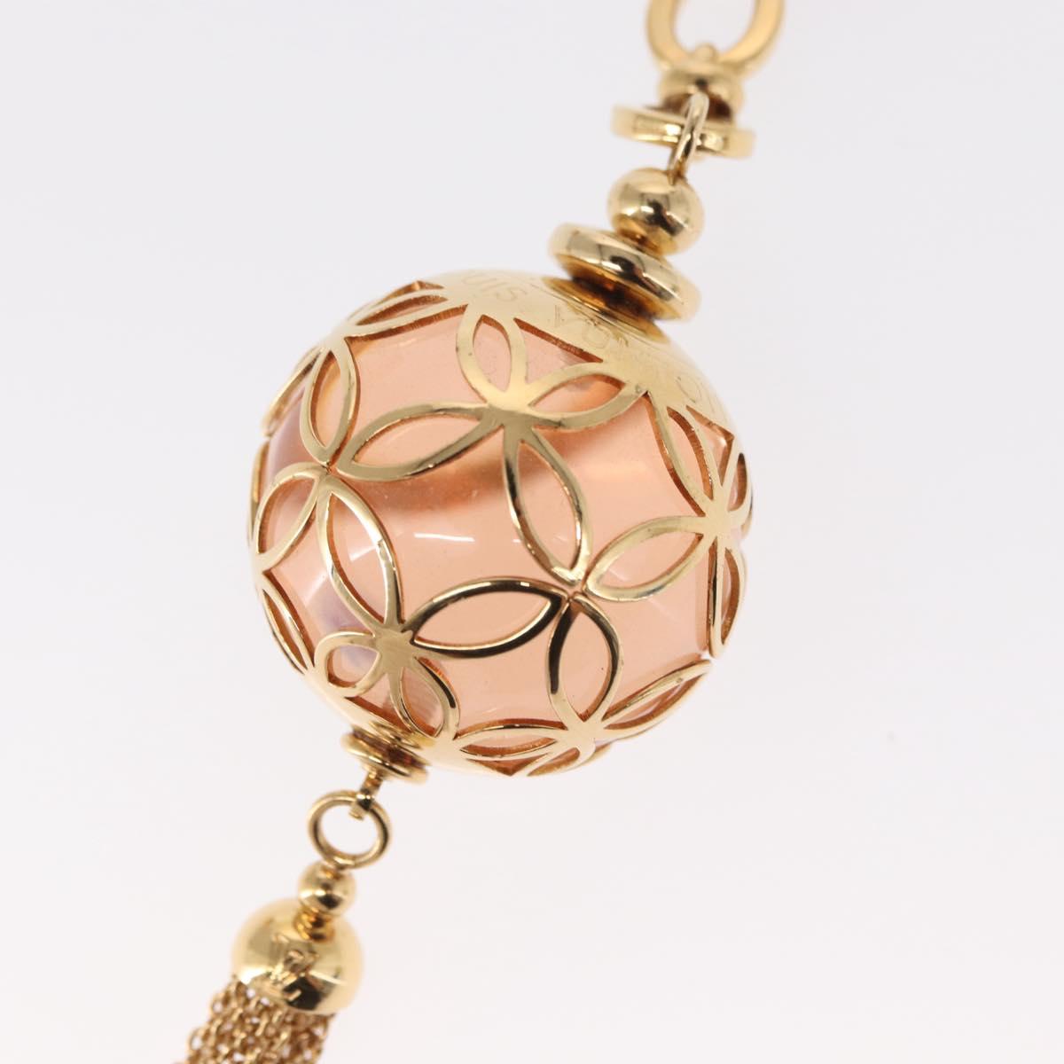 LOUIS VUITTON Porte Cles Ice Ball Bag Charm metal Gold M66779 LV Auth 156108M