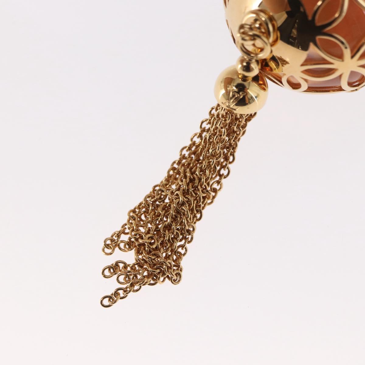 LOUIS VUITTON Porte Cles Ice Ball Bag Charm metal Gold M66779 LV Auth 156108M