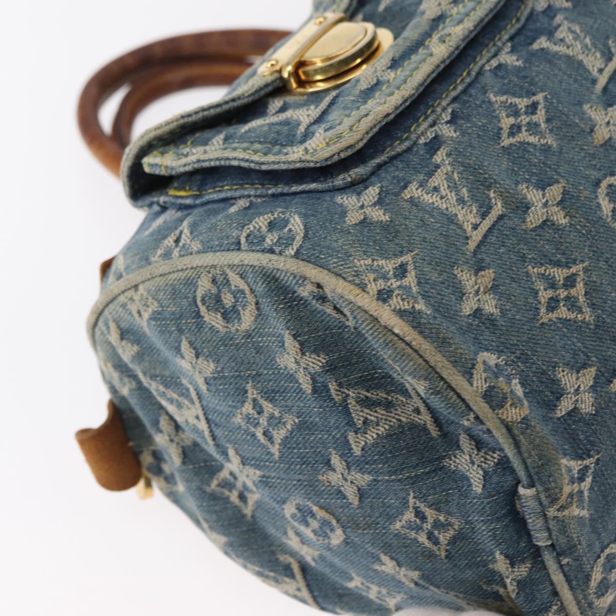 LOUIS VUITTON Monogram Denim Neo Speedy Hand Bag Blue M95019 LV Auth 156114