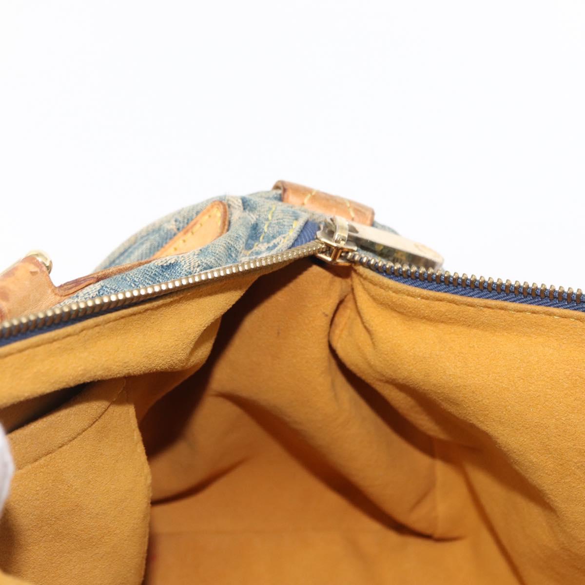 LOUIS VUITTON Monogram Denim Neo Speedy Hand Bag Blue M95019 LV Auth 156114