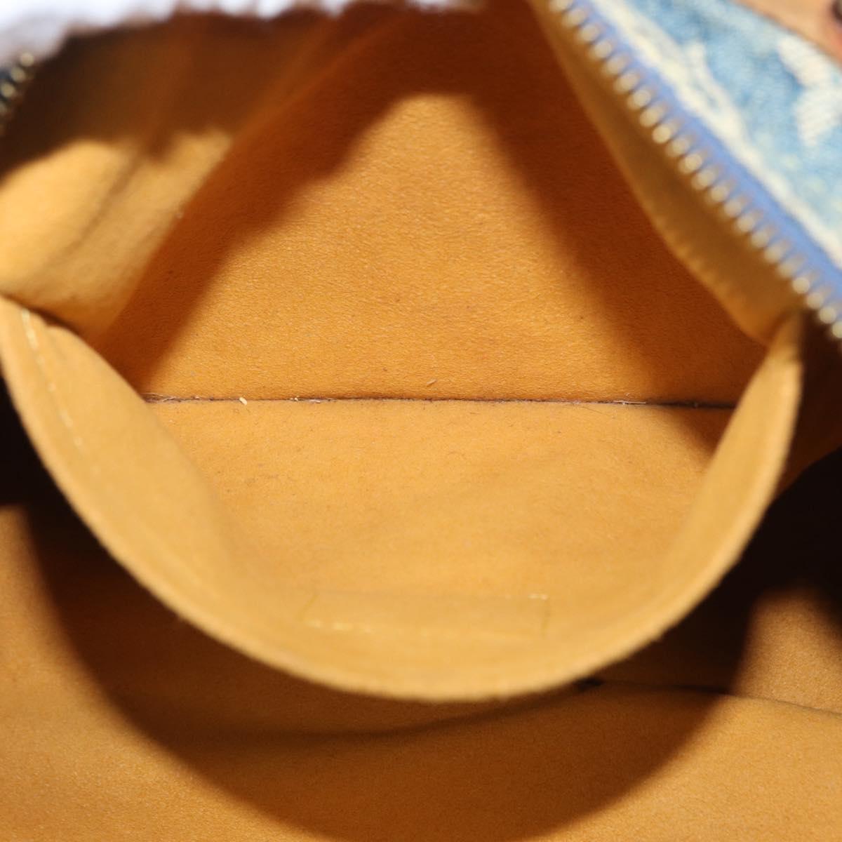 LOUIS VUITTON Monogram Denim Neo Speedy Hand Bag Blue M95019 LV Auth 156114