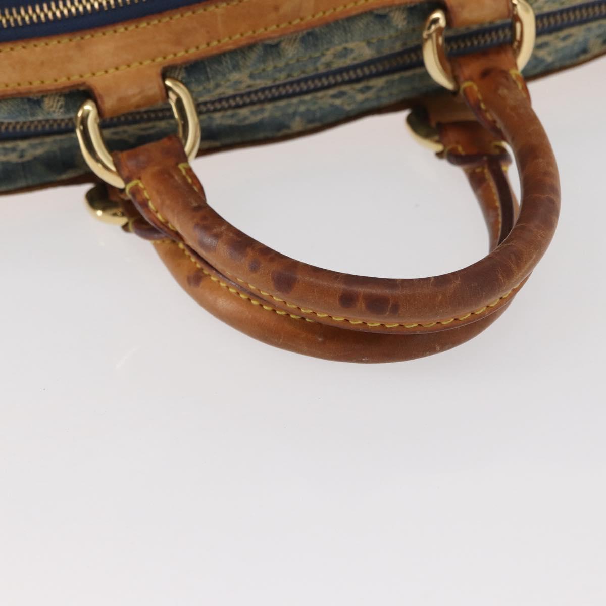 LOUIS VUITTON Monogram Denim Neo Speedy Hand Bag Blue M95019 LV Auth 156114