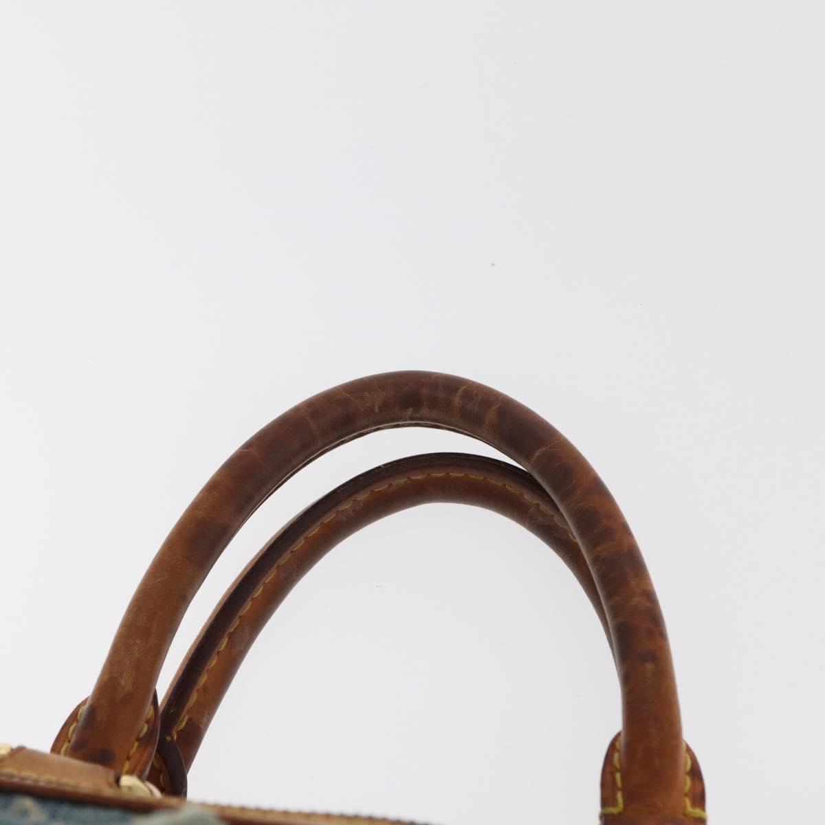 LOUIS VUITTON Monogram Denim Neo Speedy Hand Bag Blue M95019 LV Auth 156114