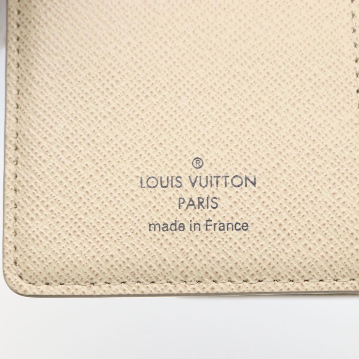 LOUIS VUITTON Damier Azur Agenda PM Day Planner Cover R20706 LV Auth 156116V
