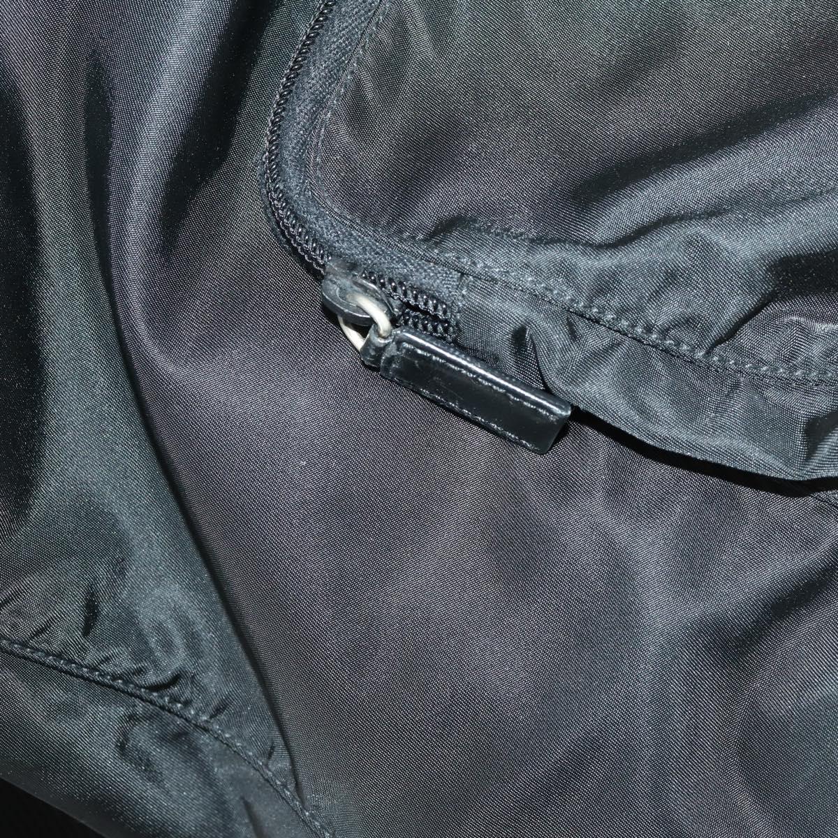 PRADA Backpack Nylon Black Silver Auth 156118