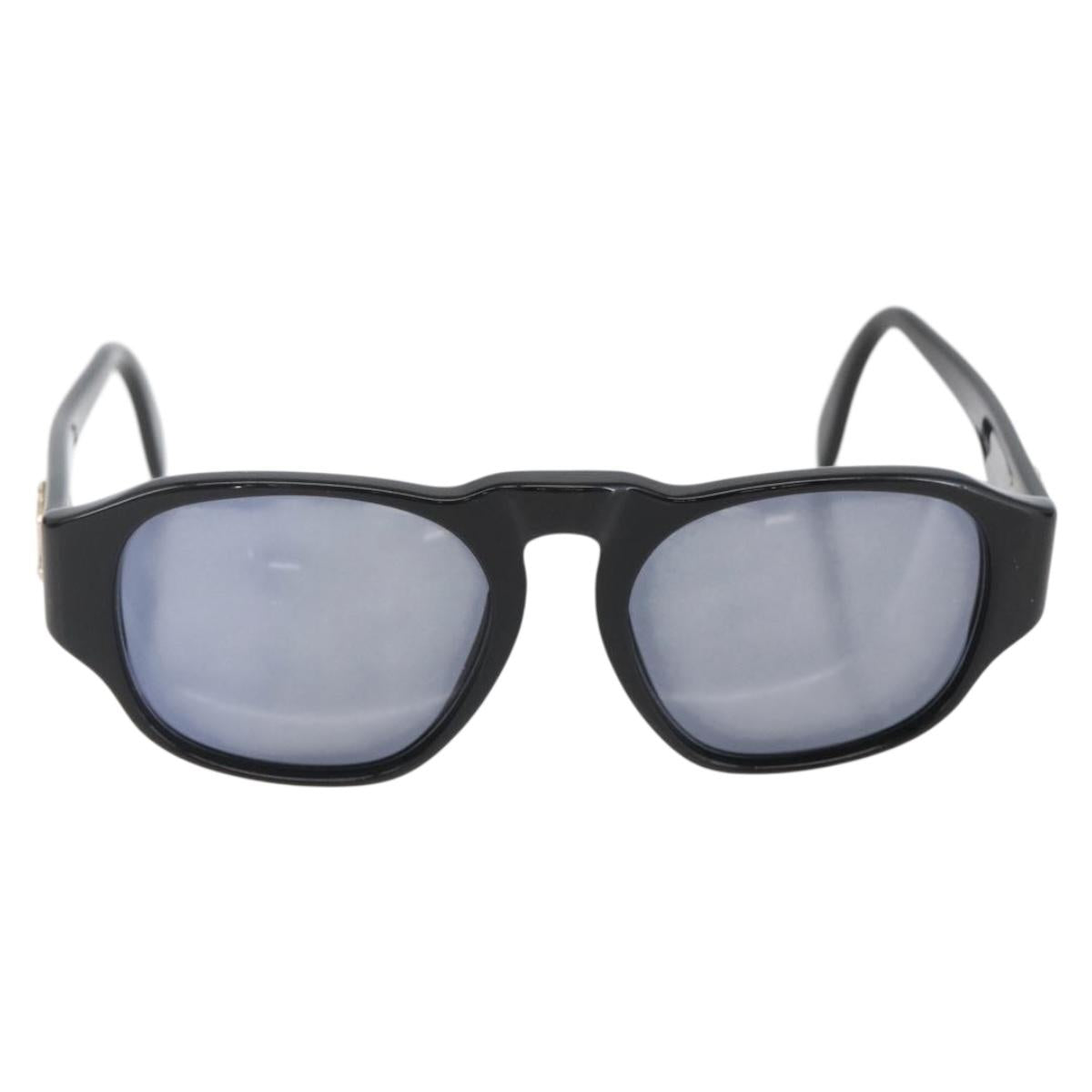 CHANEL Sunglasses plastic Black CC Auth 156145